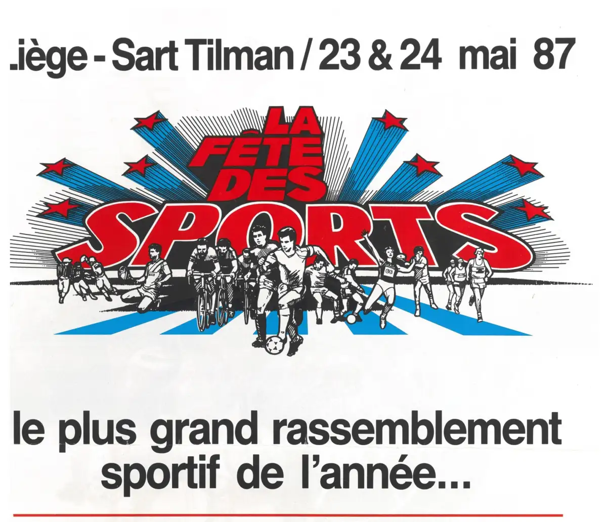 Reprise du Village Sportif lié aux installations du club de football du Standard de Liège.